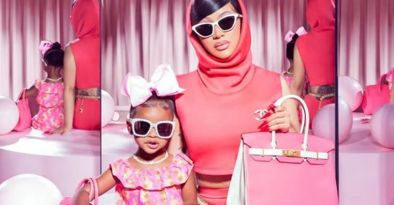 Cardi B con su hija de 3 años, Kulture